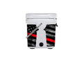 Red Line Decal Wrapped White 30 Hard Cooler N822118