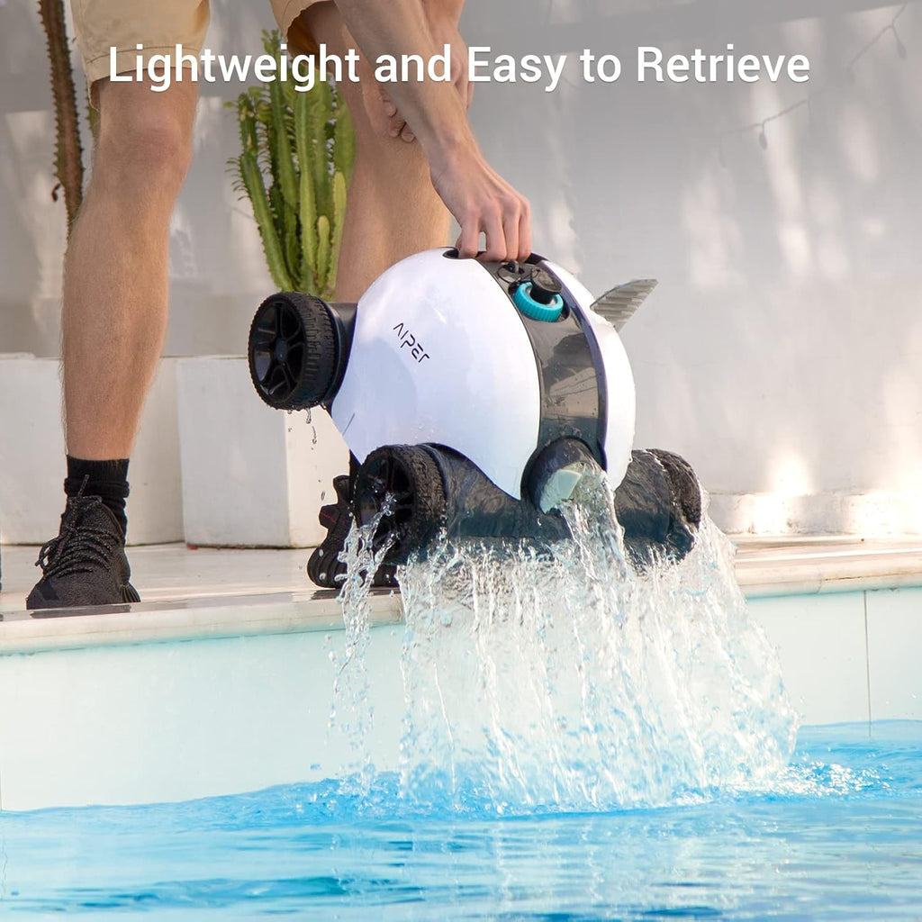 Cordless Robotic Pool Cleaner with Dual-Drive Motors W87715