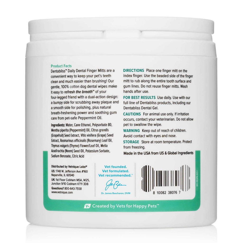 Dental Wipes Finger Mitts 50 Count G752326