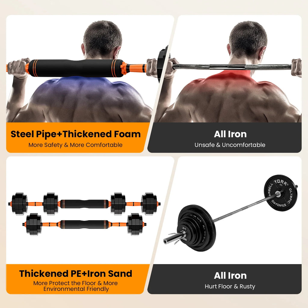 62 lbs Adjustable Dumbbell Set R999191
