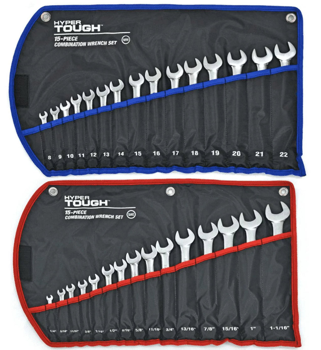 30-Piece Metric and SAE Combination Wrench Set F41728