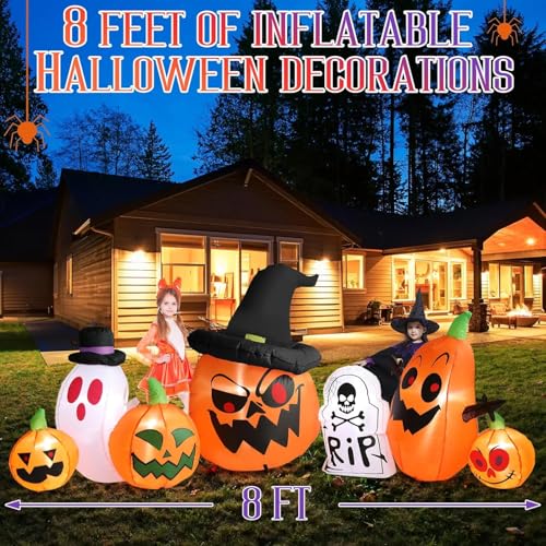8FT Halloween Inflatable Decorations with LED Lights P252