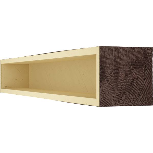 Rough Sawn Faux Wood Fireplace Mantel N87530