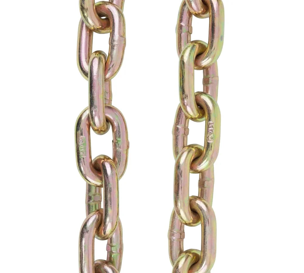 4 Pack 1/2 Inch x 20 FT Grade 70 Binder Chain with Clevis Grab Hooks R371