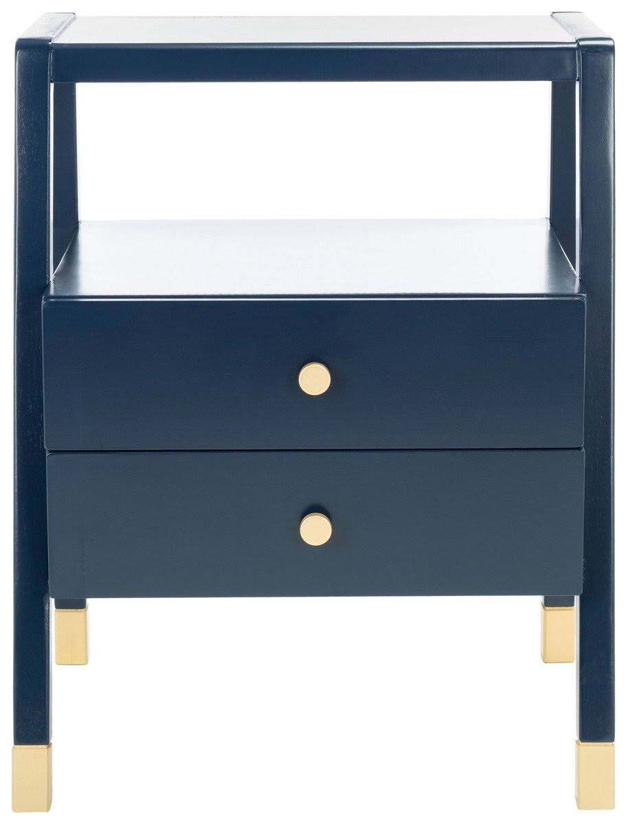 Navy Gold 2 Drawer Accent Table X977445