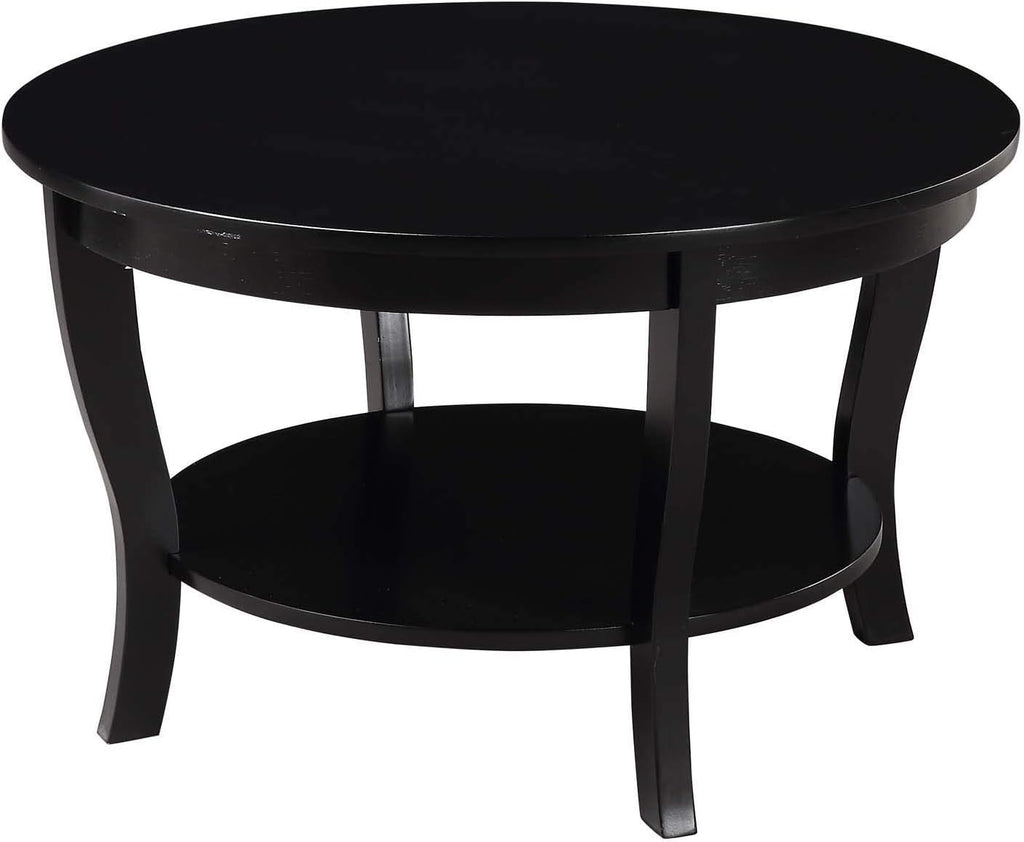 Round Coffee Table, Driftwood/White F737