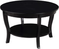 Round Coffee Table, Driftwood/White F737