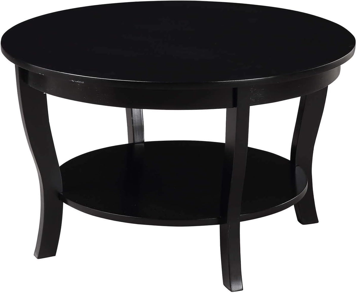 Round Coffee Table, Driftwood/White F737