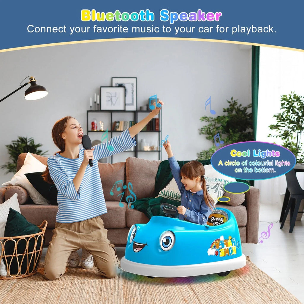 Blue 12V Electric Bumper Car for Kids F11402