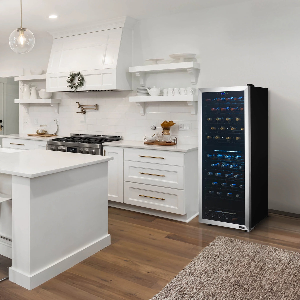 98 Bottle Dual Zone Stainless Steel Wine Refrigerator G29429