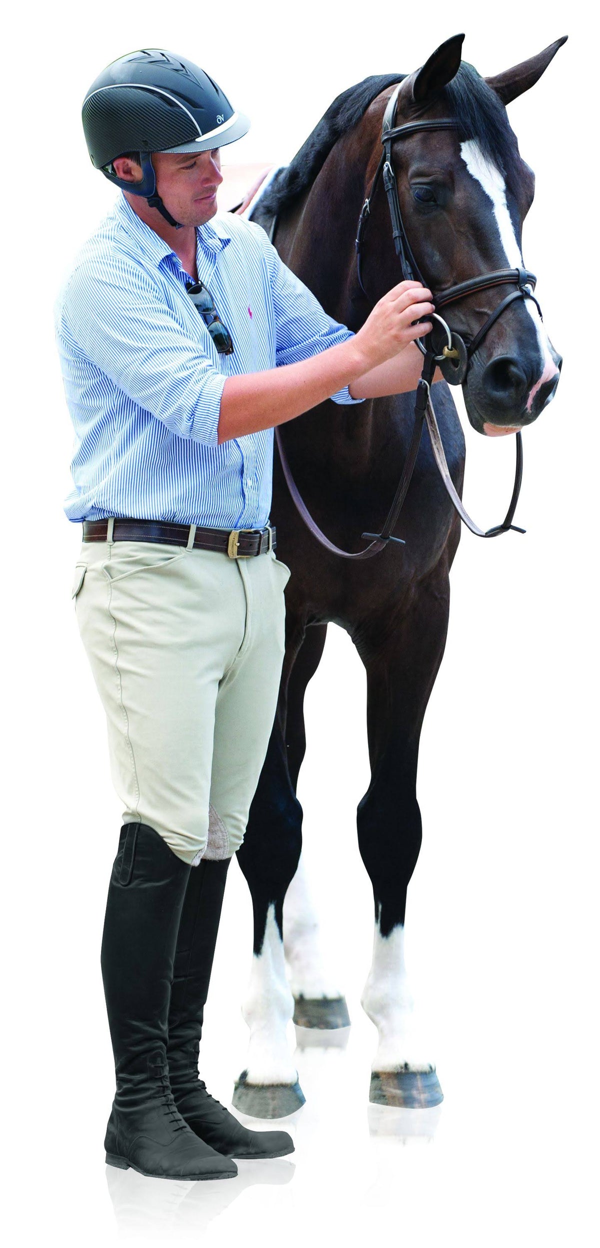 Navy Euroweave Knee Patch Breech B323