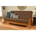 Futon Frame with Linen Cocoa Mattress U85693