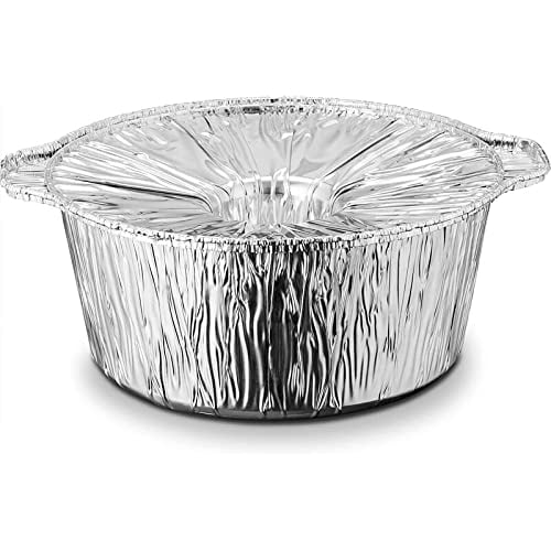 Disposable Aluminum Pot with Lid, Medium, Qty-2 I694604