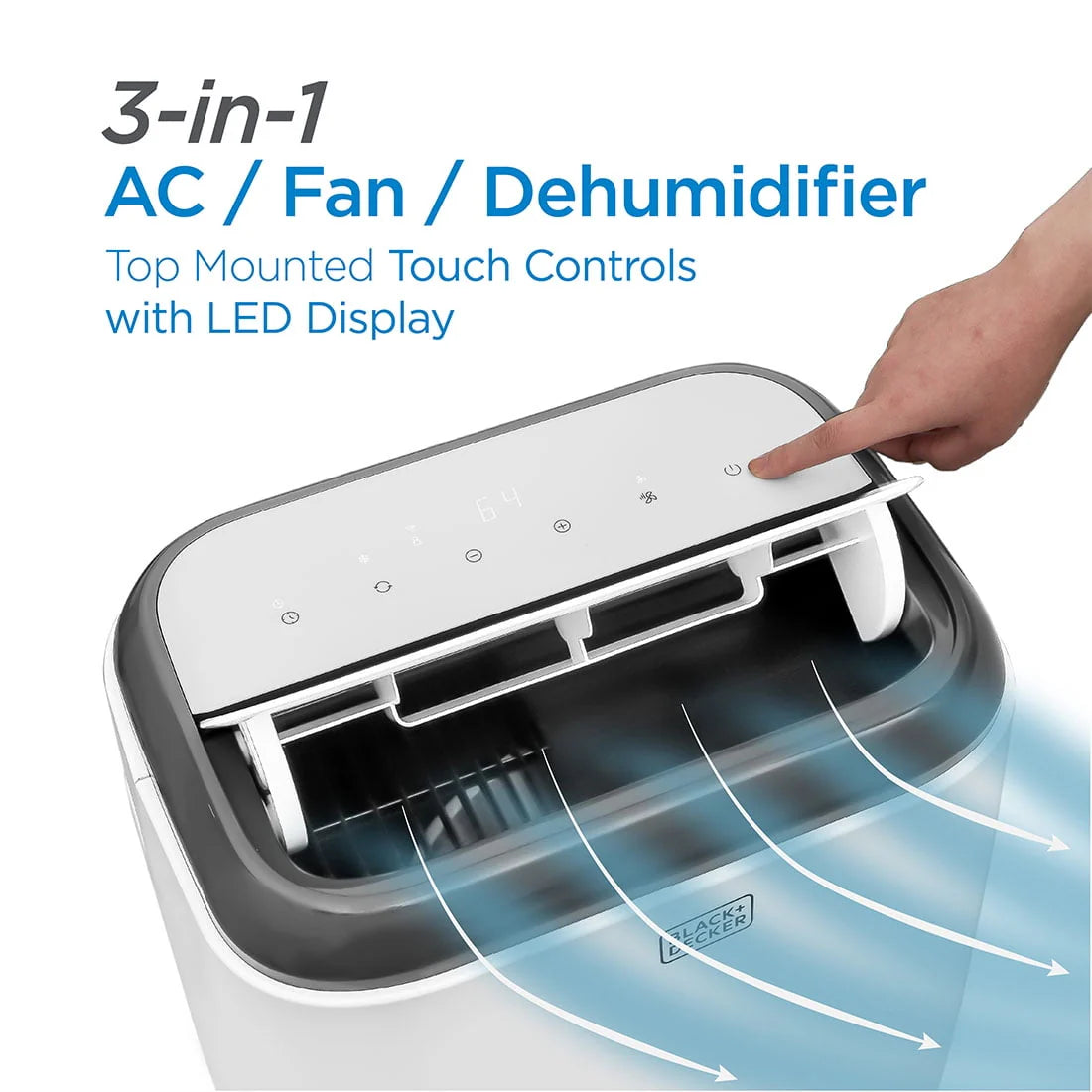 5,000 BTU Portable Air Conditioner with Remote Control, White N51083