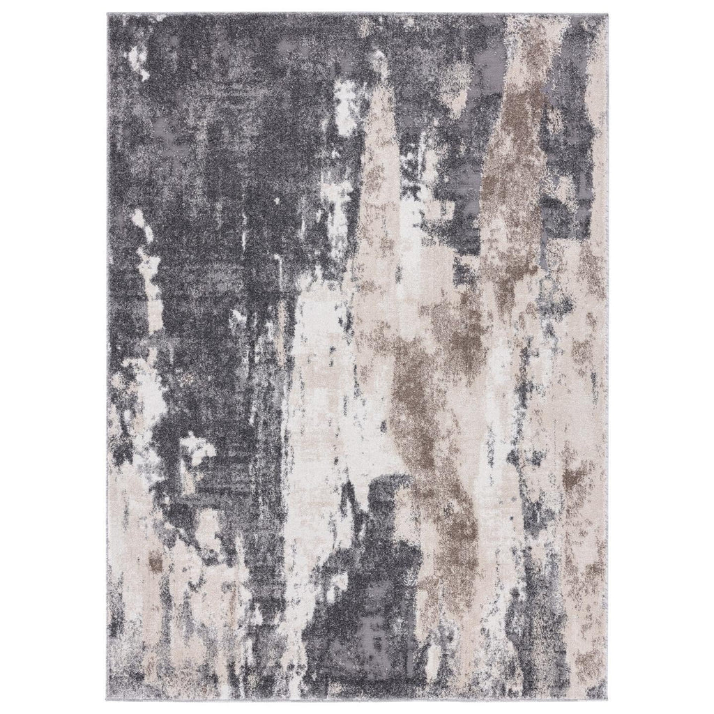 Modern Abstract Area Rug Gray 8 x 10 U1592