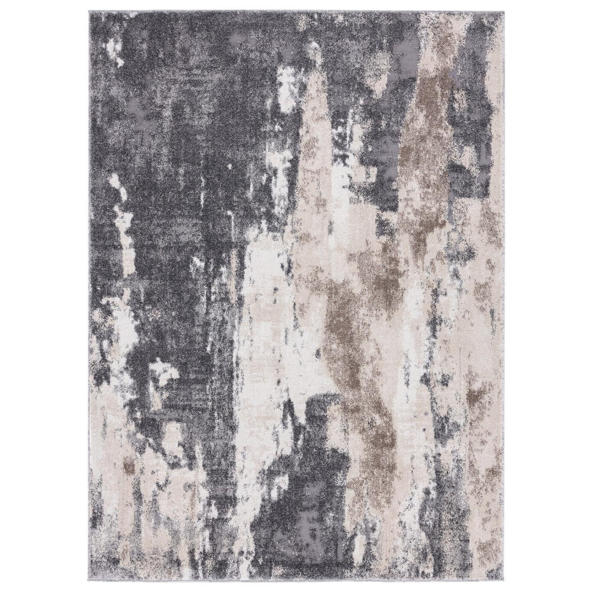 Modern Abstract Area Rug Gray 8 x 10 U1592