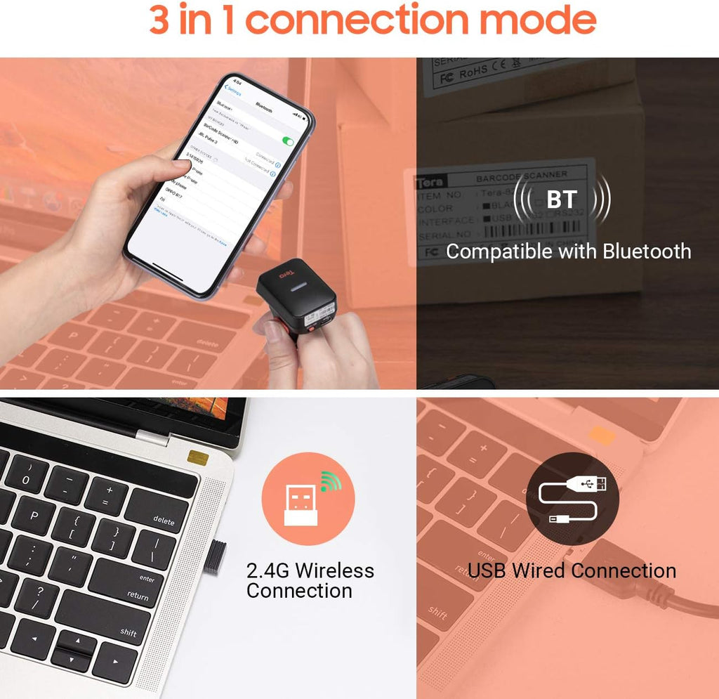 Wireless Bluetooth Barcode Scanner F78741