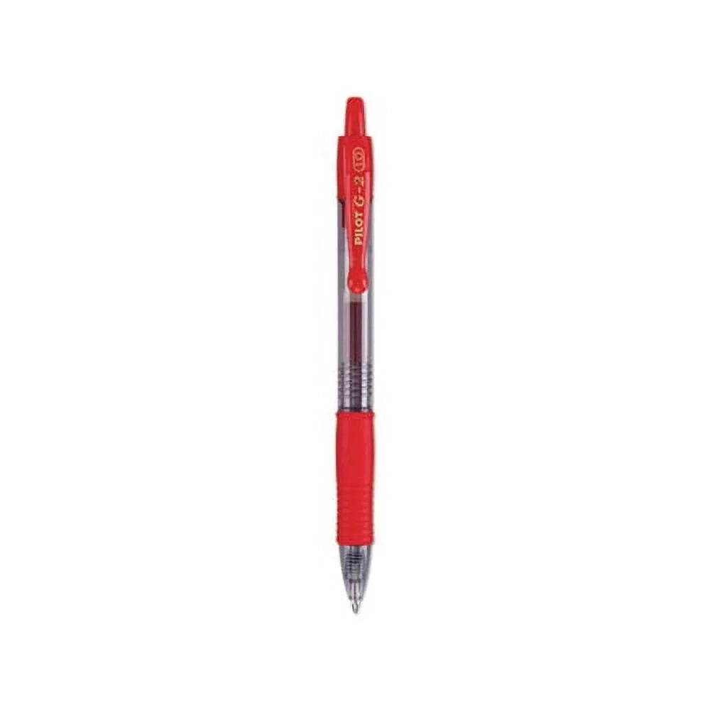 Retractable Gel Pen 1mm Red Ink Dozen K66086