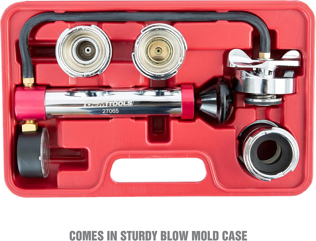 Radiator and Cap Test Kit, Pressure Tester for Coolant System I3190