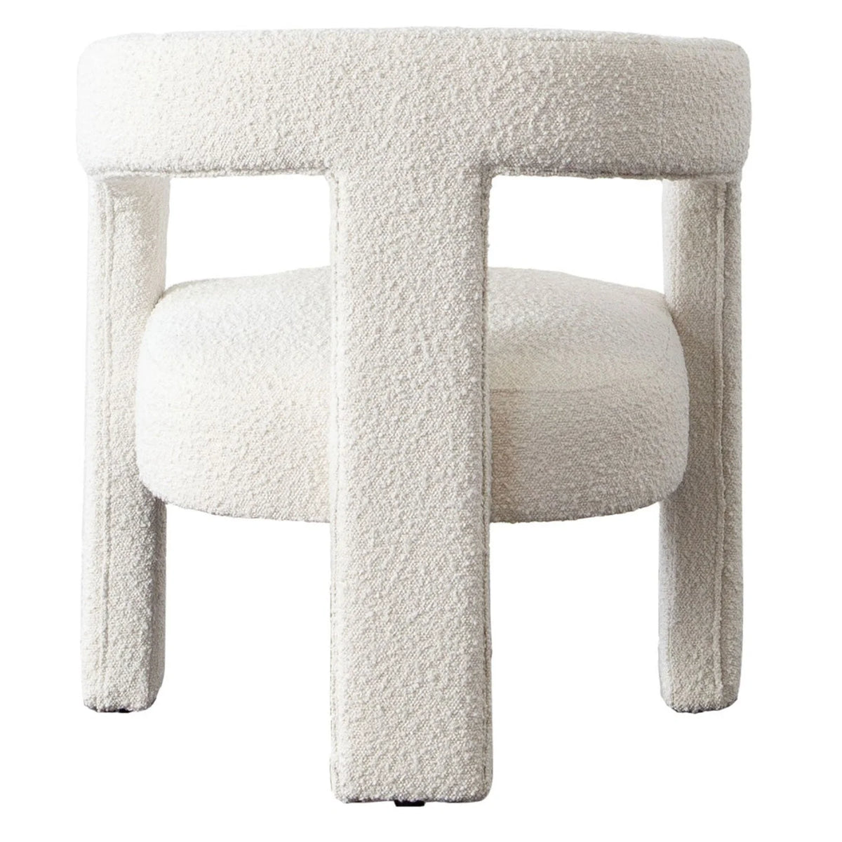 Ivory Boucle Dining & Accent Chair S401