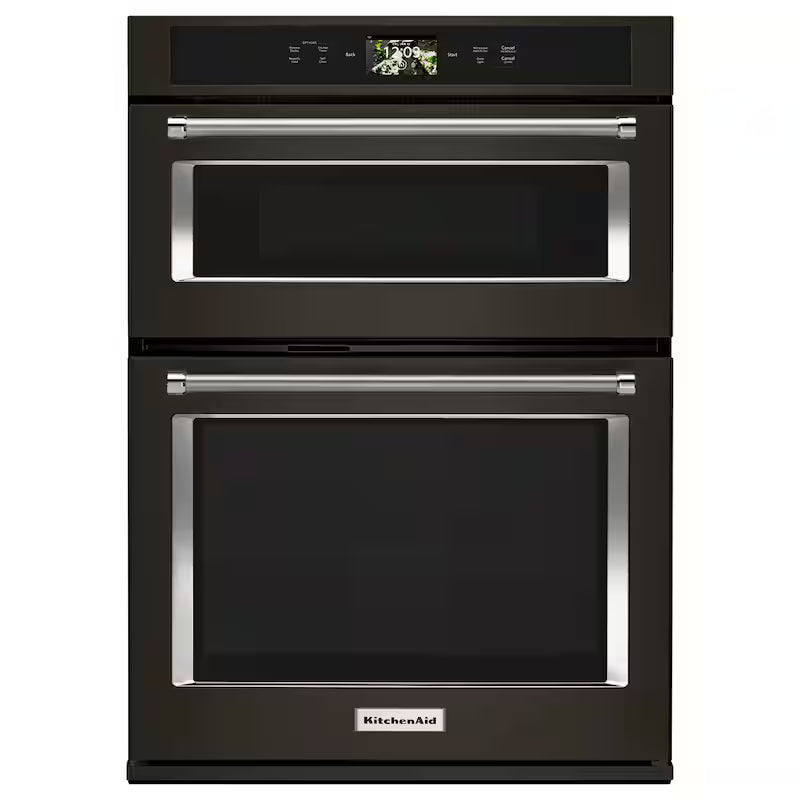 30 in. Electric Convection Wall Oven with Built-In Microwave in Black Stainless N2026