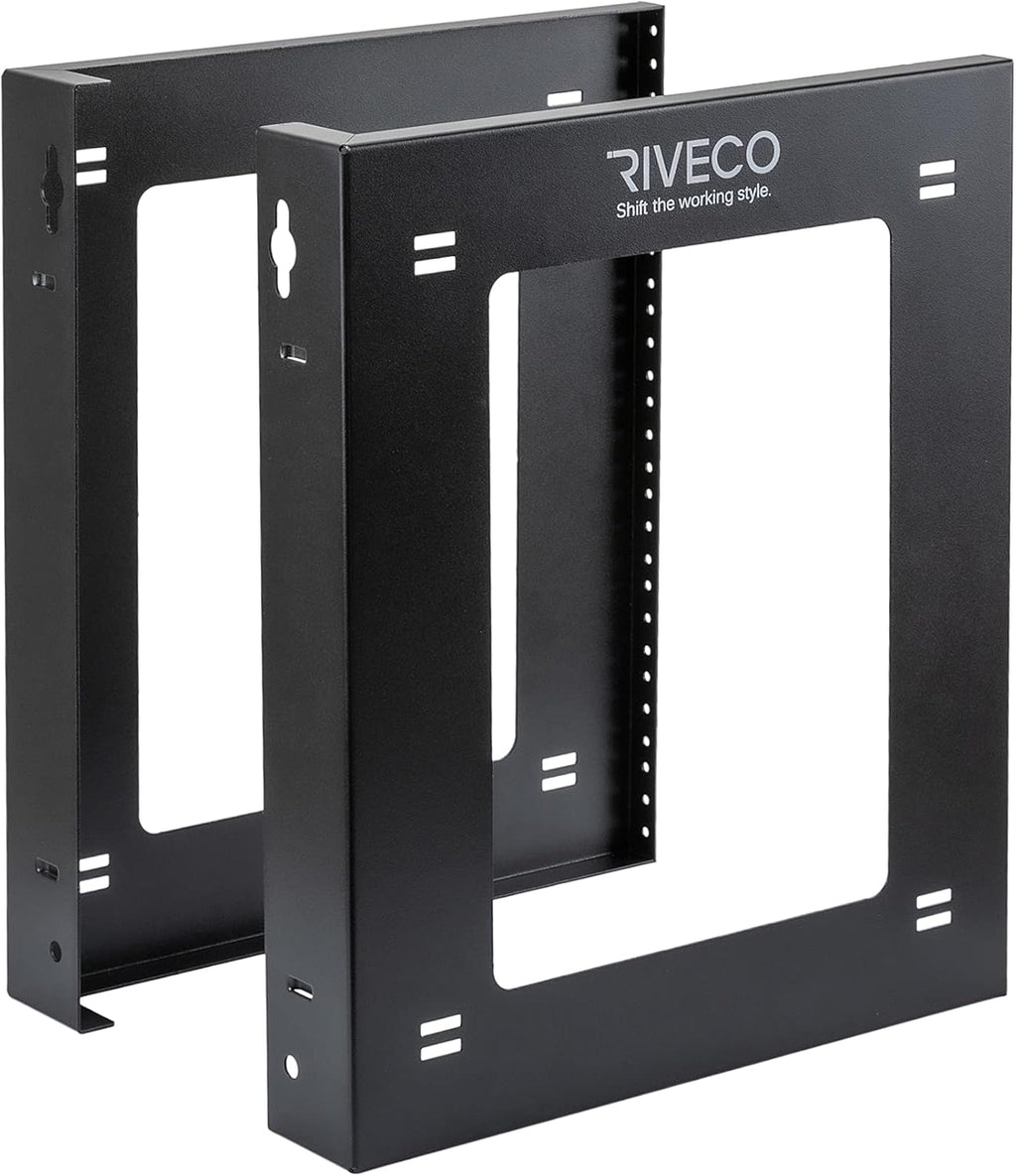 9U Open Frame Rack Wall Mount & Desktop Mount, Pack of 2 W925098
