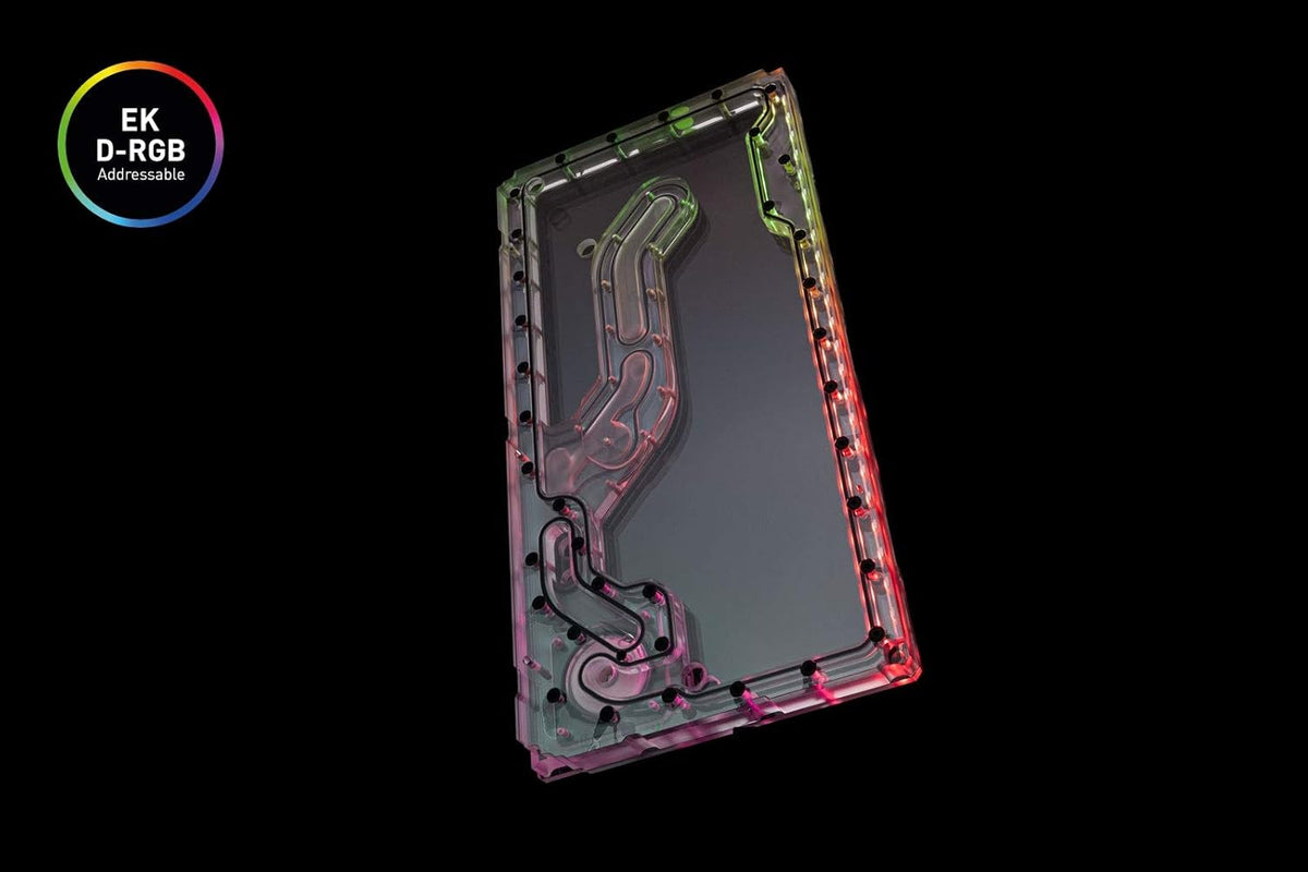 EK-Classic Distroplate Front PC-O11D with SPC PWM Pump, D-RGB, Plexi C753