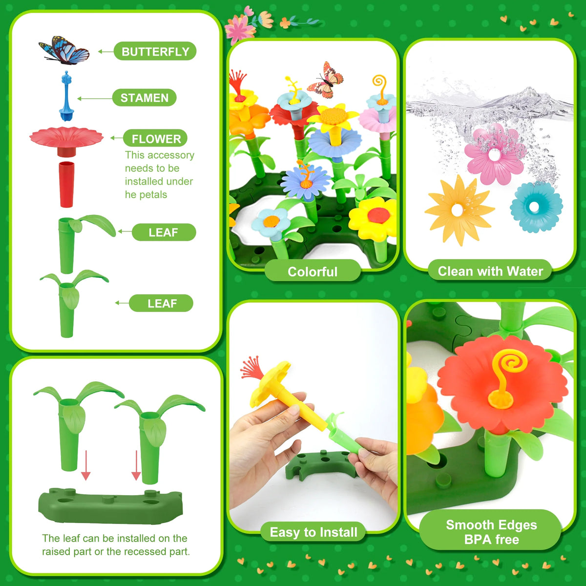 Flower Garden Building Toys, 152 Pcs U431