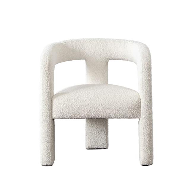 Ivory Boucle Dining & Accent Chair S401