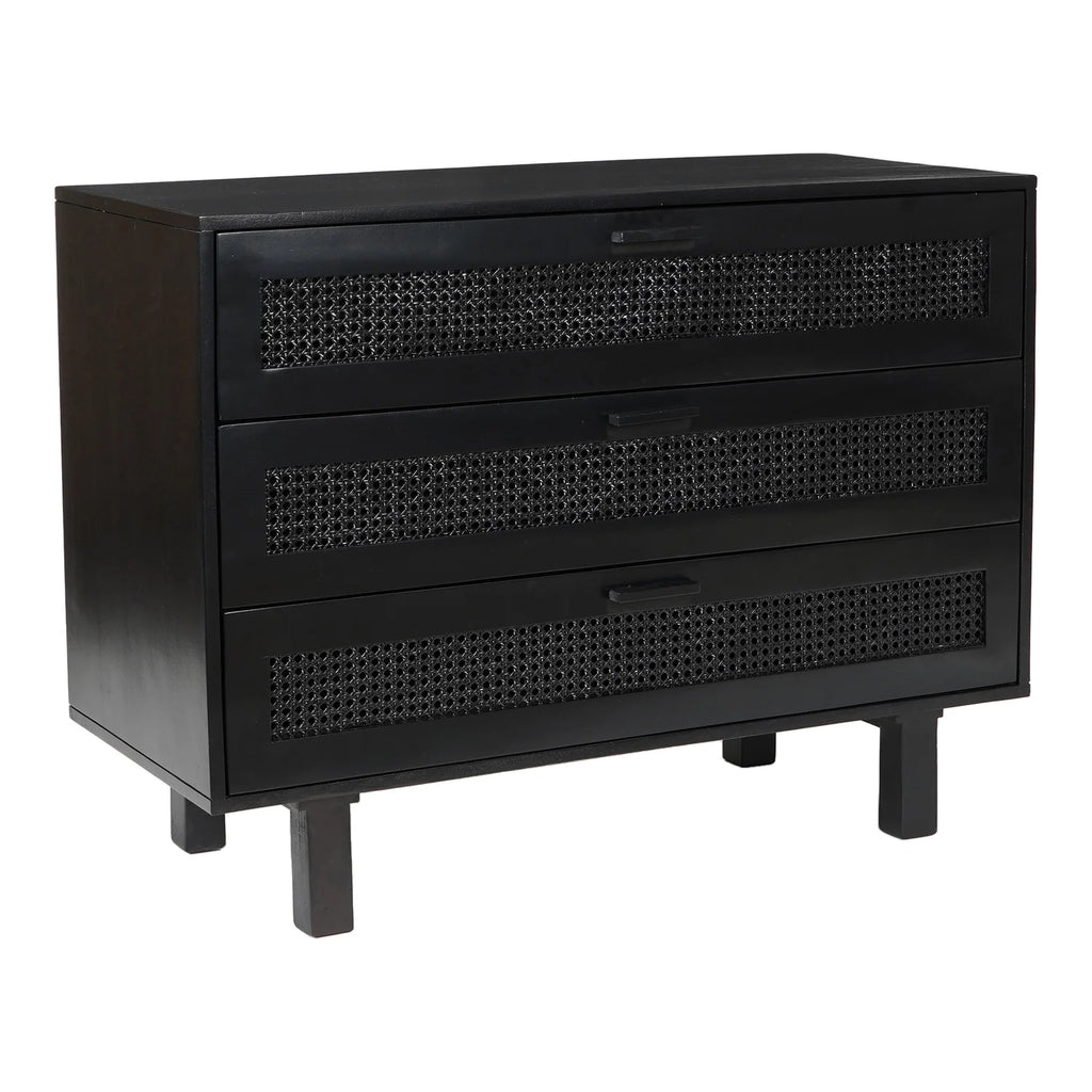 Black 3 Drawer Chest R61163