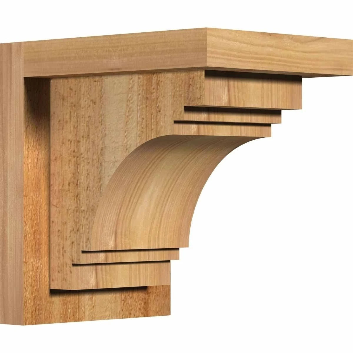Pescadero Rough Sawn Corbel with Backplate, Western Red Cedar F411210