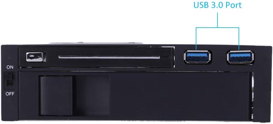 Dual Bay 3.5 + 2.5 Inch SATA III Hard Drive SSD Tray Caddy Internal Mobile Rack Enclosure Docking Station with USB 3.0 Port Hot Swap Pack of 2 V604