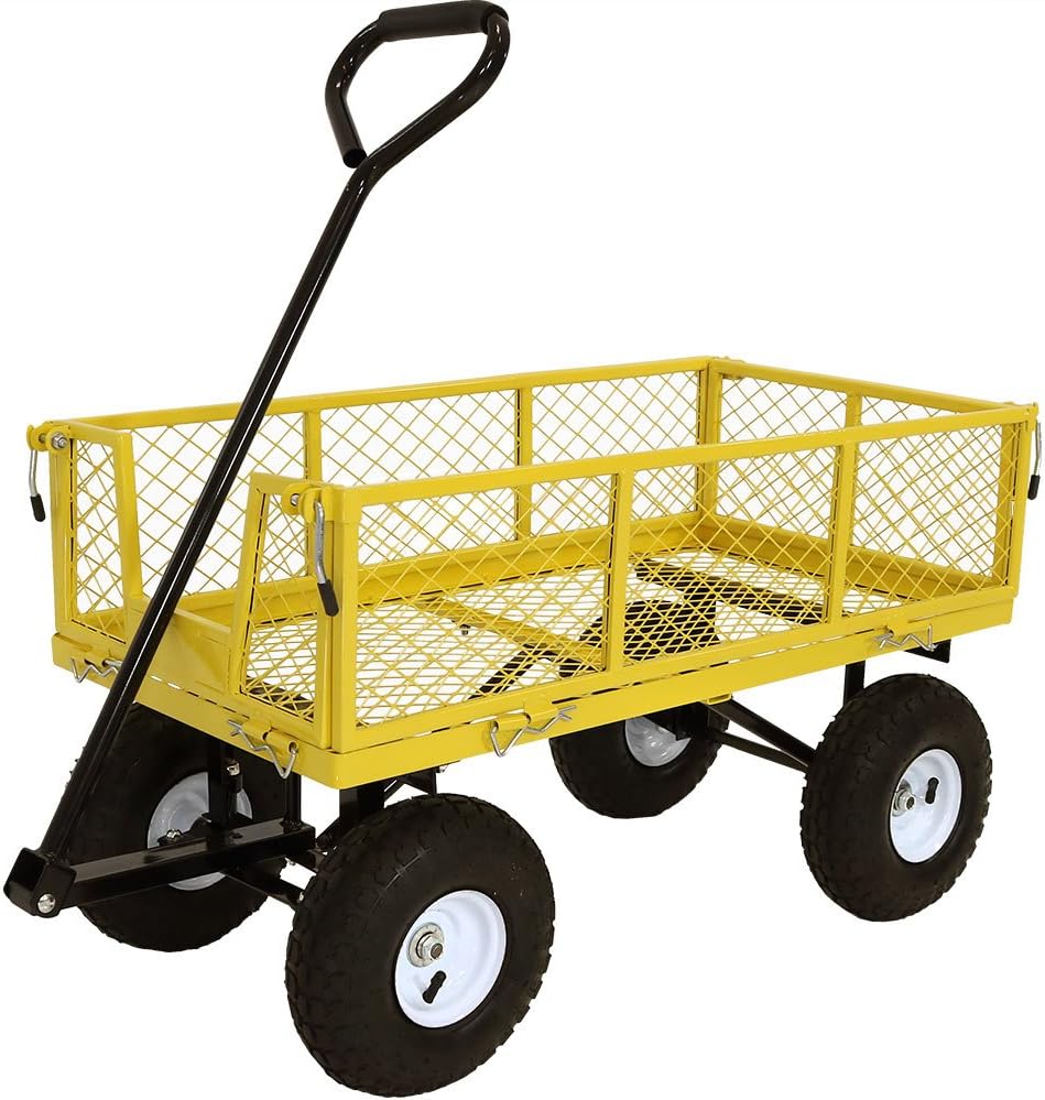 Yellow Heavy Duty Collapsible Utility Wagon K54833