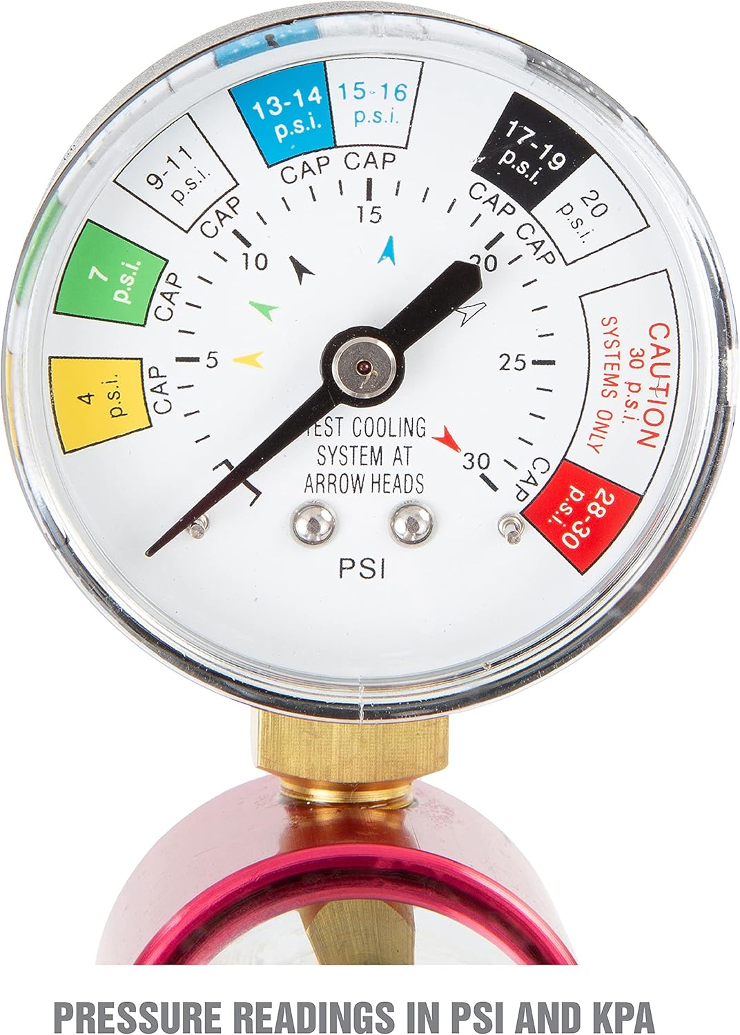 Radiator and Cap Test Kit, Pressure Tester for Coolant System I3190