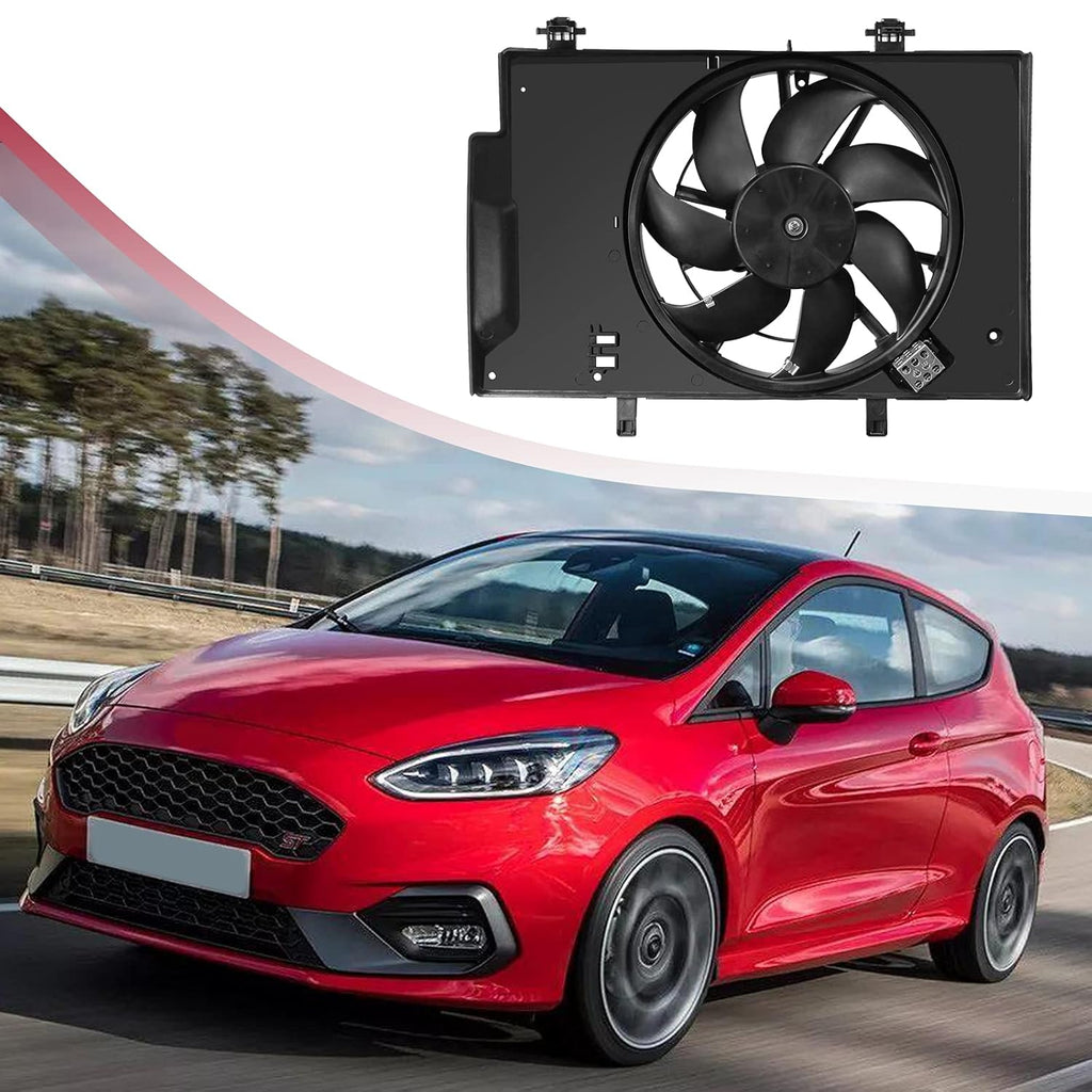 Engine Cooling Fan Assembly for Ford Fiesta 1.6L L4, Pack of 2 F33890