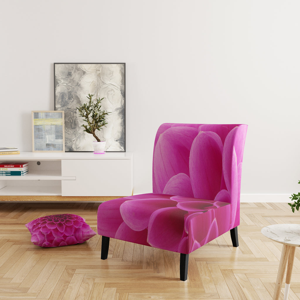 Upholstered Floral Accent Chair P3548