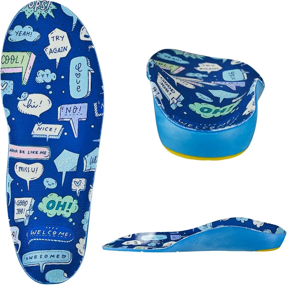 Kids Soft PU Foam Orthotics Insoles D573086