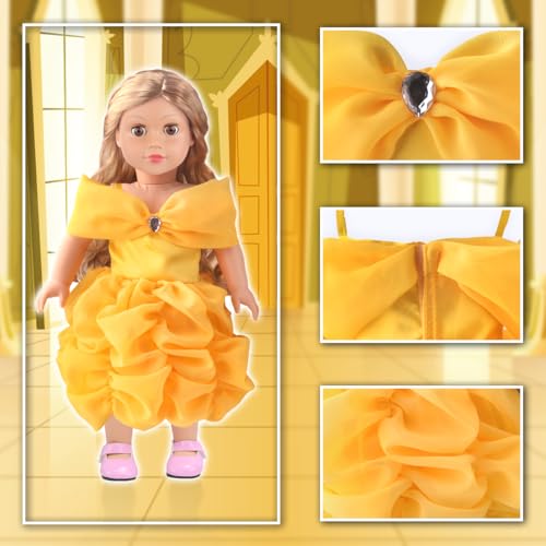 6 Sets 18 Inch Doll Clothes Accessories with Hairband T872