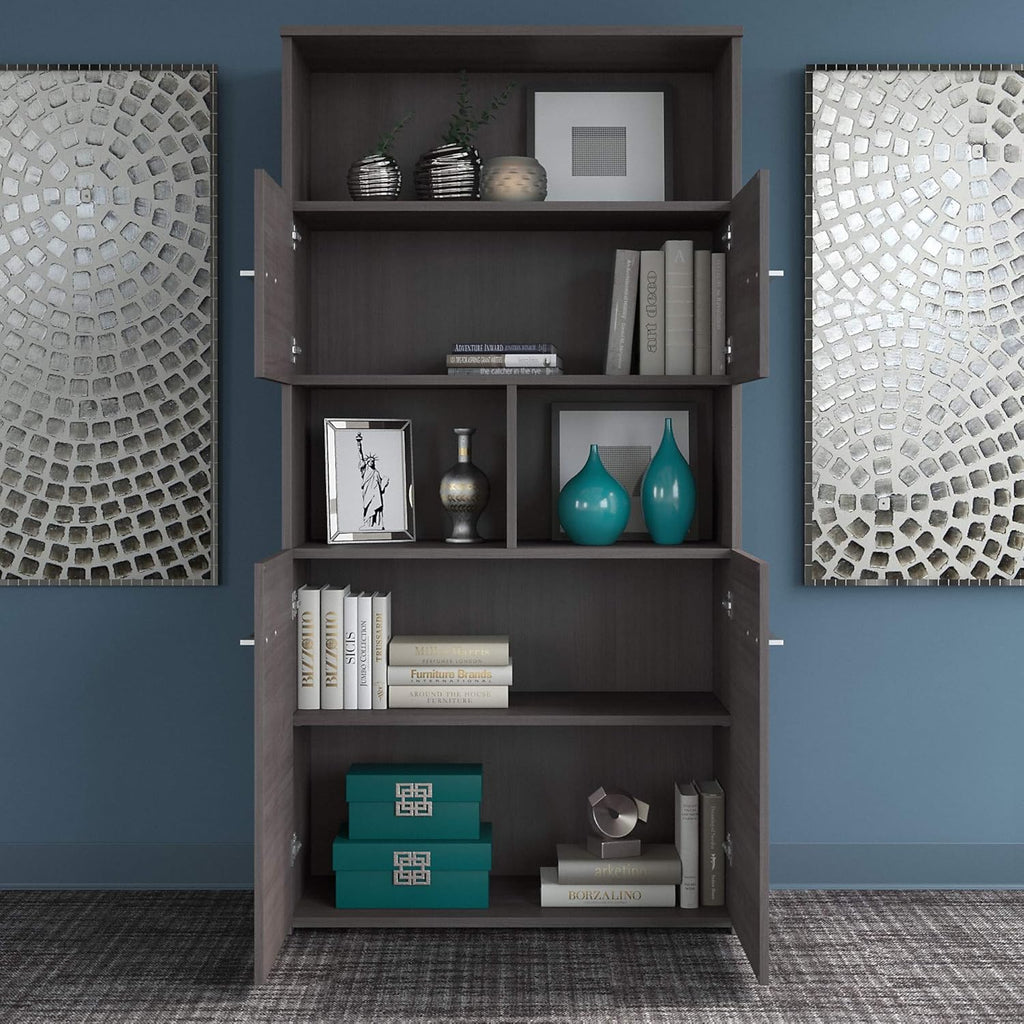 5 Shelf Bookcase with Doors G96187