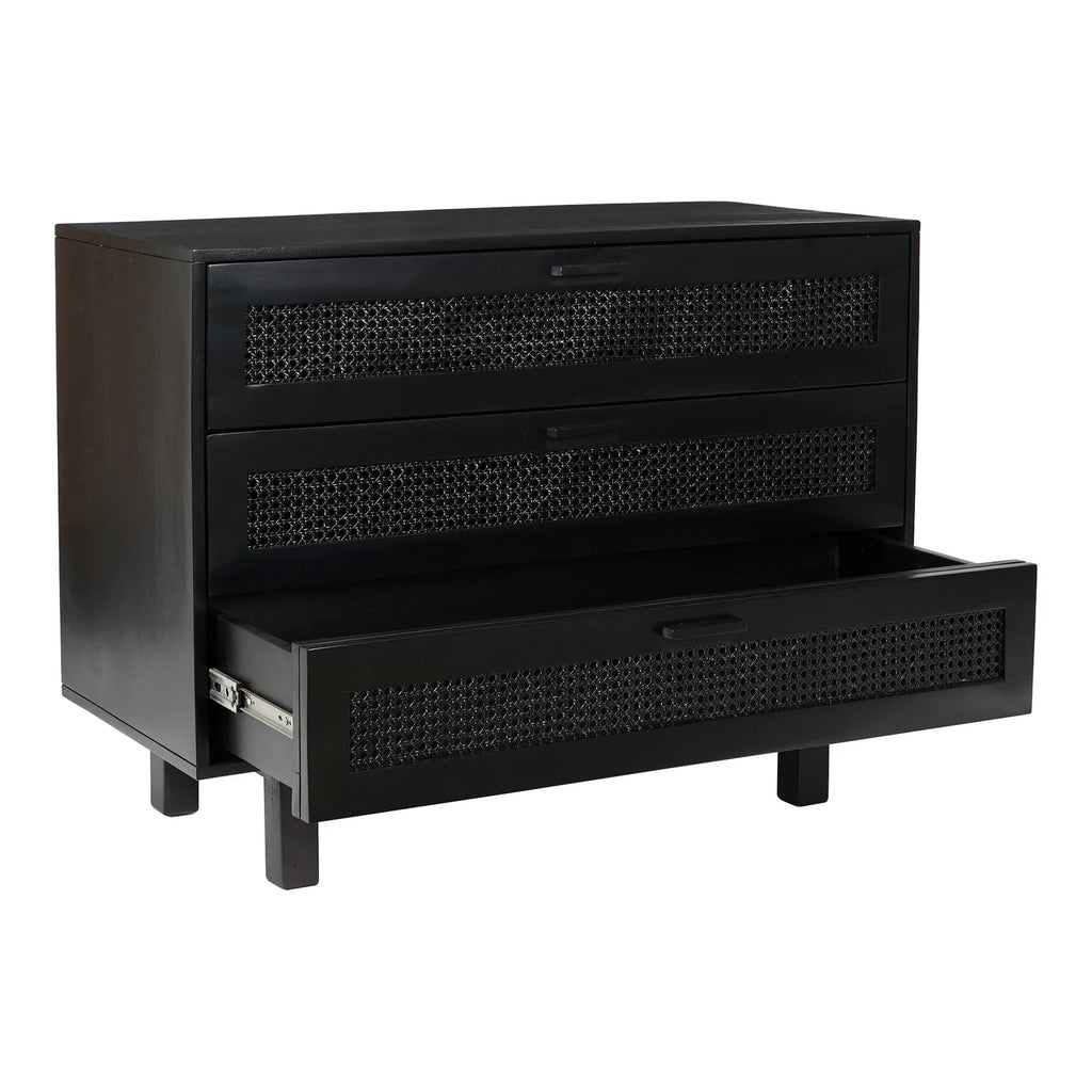 Black 3 Drawer Chest R61163