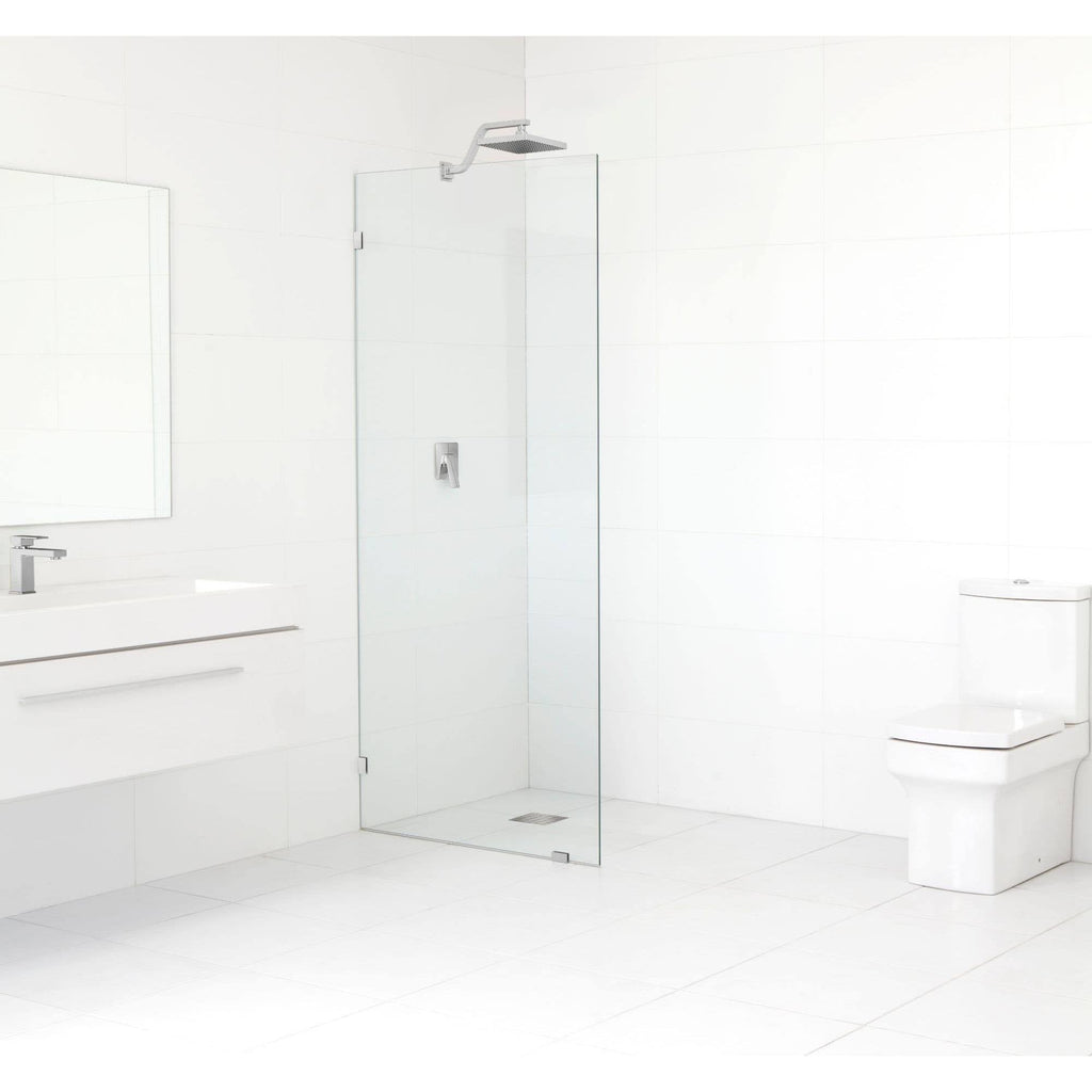 Frameless Shower Door, Polished Chrome E21282