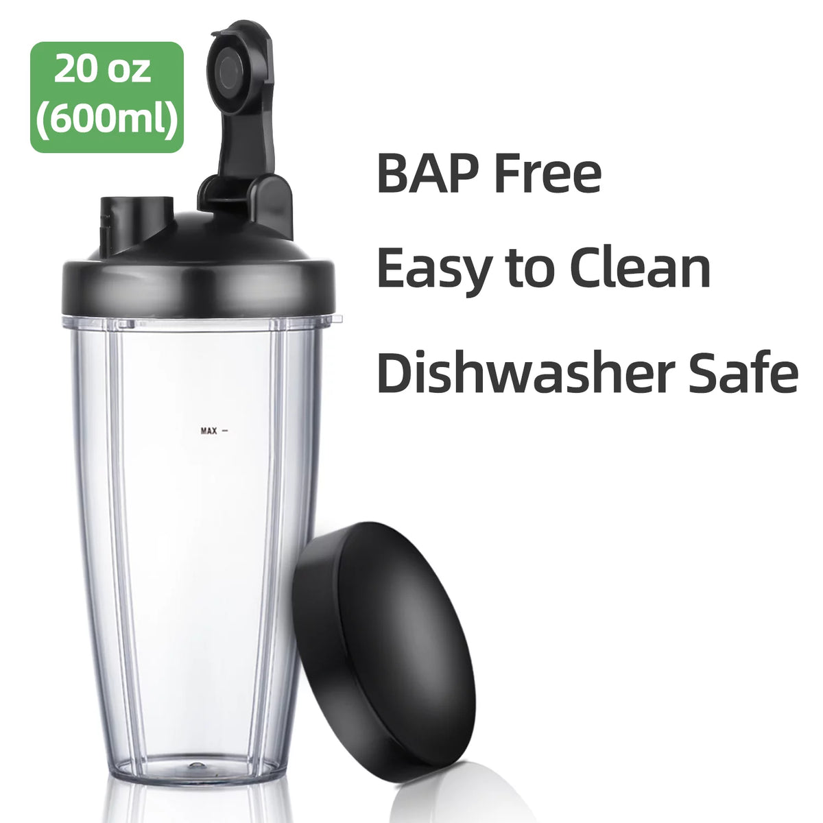 600 Watts Countertop Blender with 20 oz Travel Bottle O2796