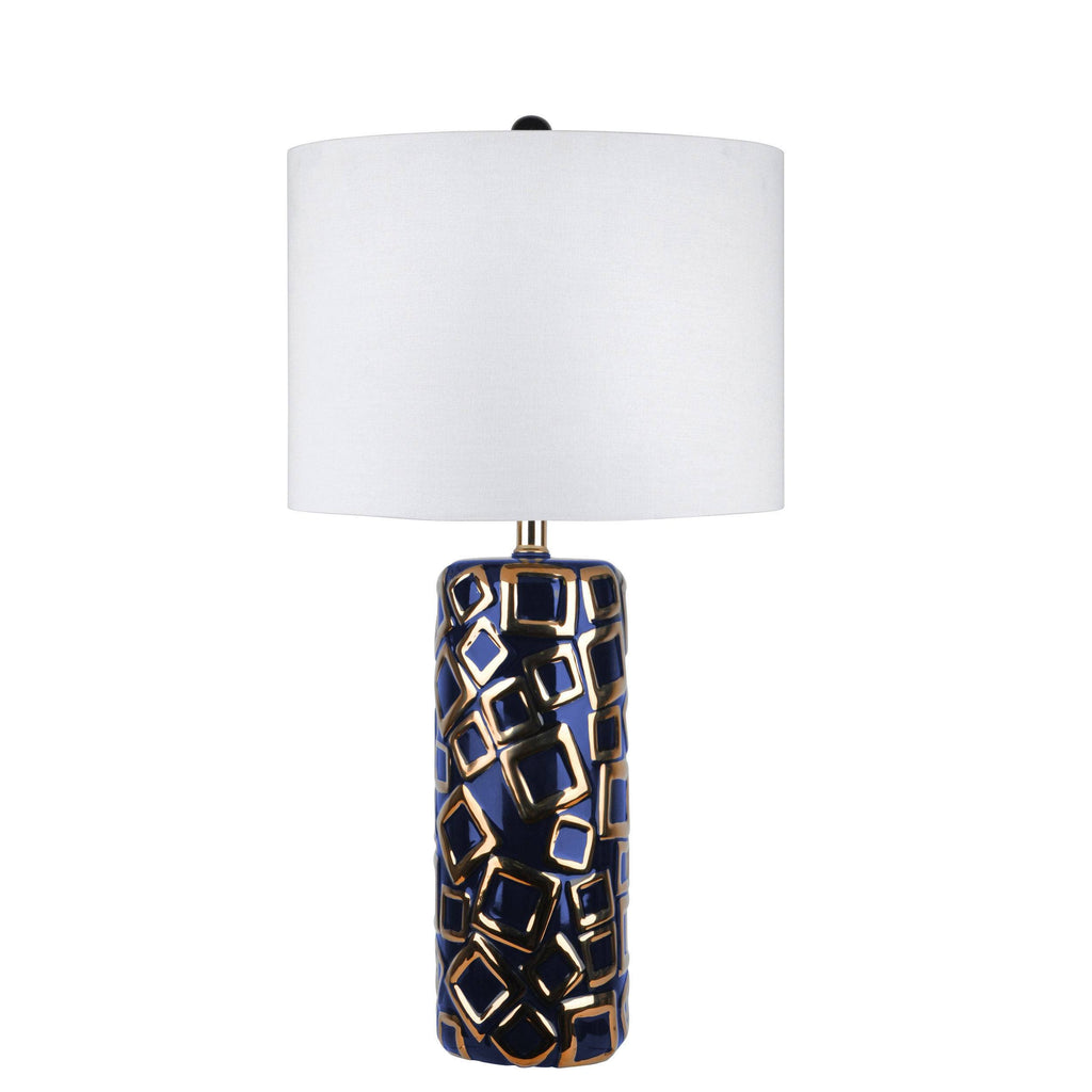 Blue and Gold Ceramic Table Lamp Z99779
