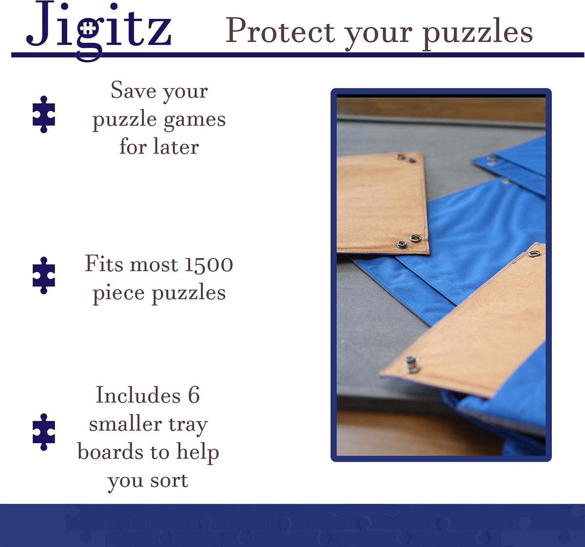 1500 Piece Puzzle Storage Case with Sorting Trays P94102