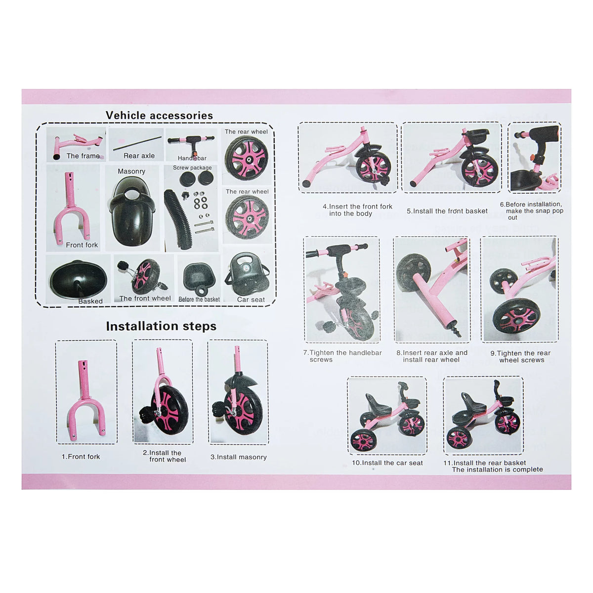 Balance Bike for 2-7 Years Old Kids, Adjustable Seat E610769