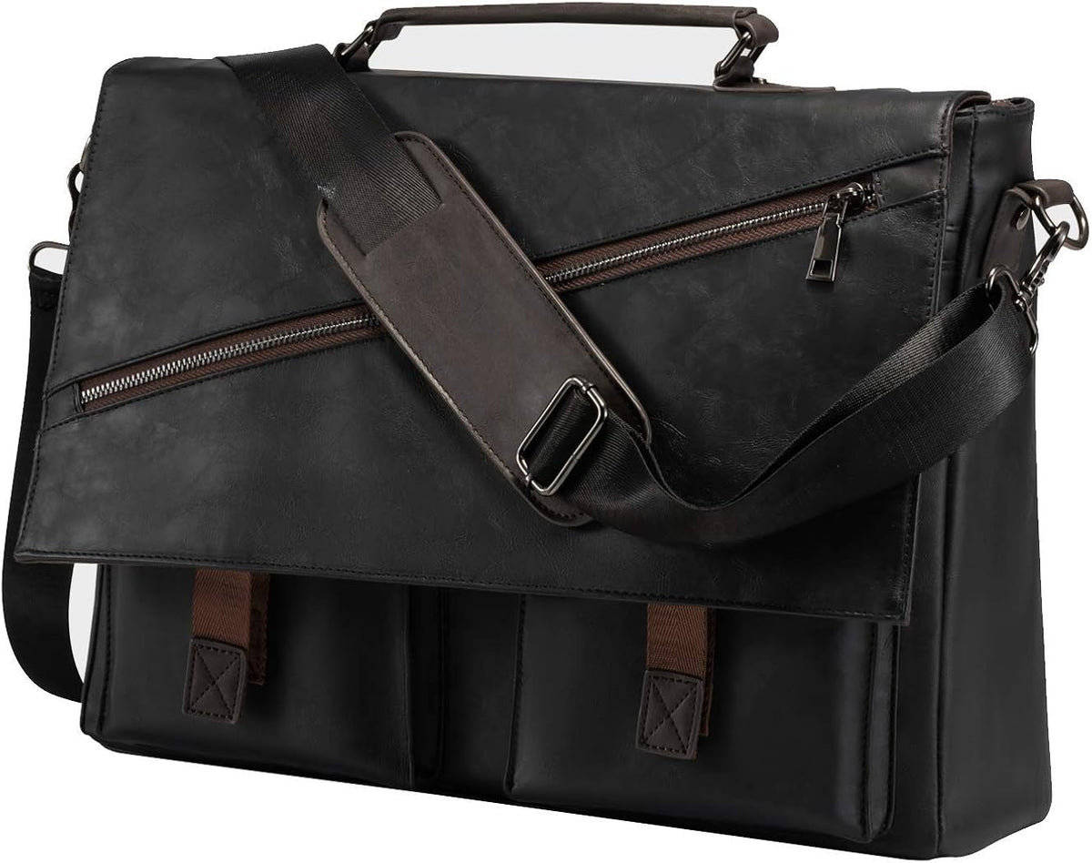 Vintage Leather Laptop Messenger Bag N94265