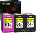3 Pack 61XL High Yield Ink Cartridges Black & Color H5413