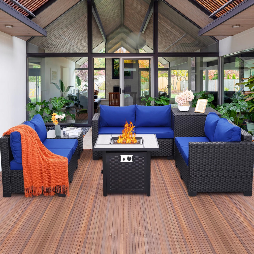 5 Pcs Outdoor Conversation Set with Fire Pit D3975