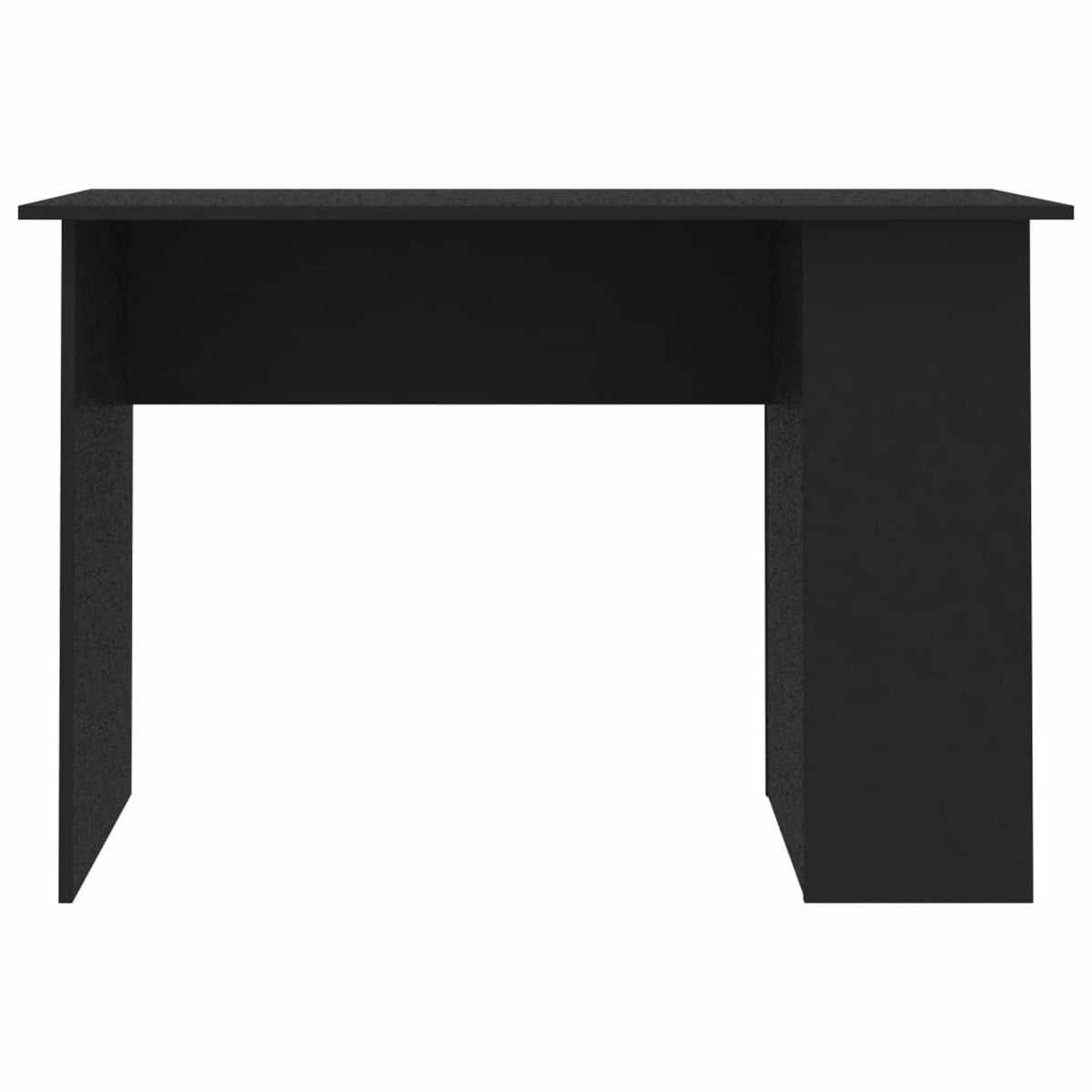 Black Computer Desk with Storage Shelves R463466