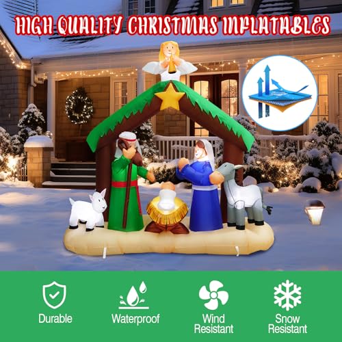 10FT Pink Inflatable Nutcracker with Built-in LED F710091